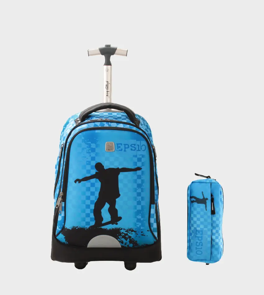 حقيبة مدرسية جر GB2555T-Blue
